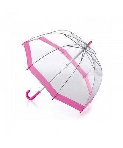 Зонт Женский Прозрачный Fulton Birdcage-1 Pink L041 (6F022)