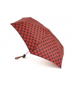 Зонт Женский Fulton Lulu Guinness Tiny-2 Lips Grid Red L717 (5F2681)